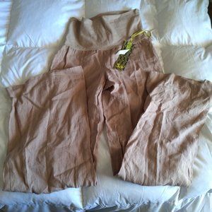 Green Dragon linen pants - NWT